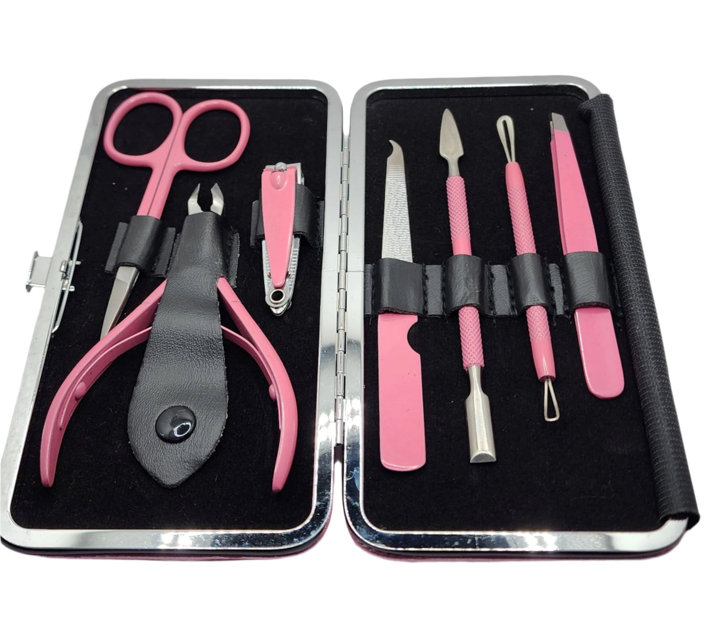 Portable Manicure Kit Nail Clippers 7-pcs set - Stainless Steel