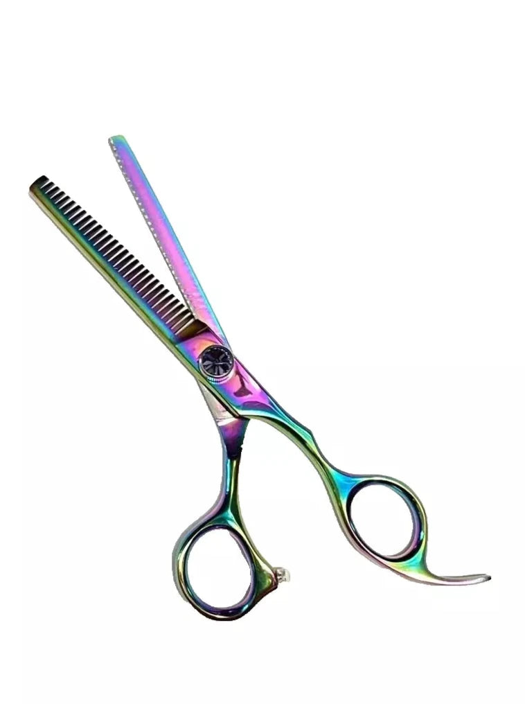 Professional Colorful Teeth Scissor - Hair Thinning Shears - Colorful Hair Cutting Scissor