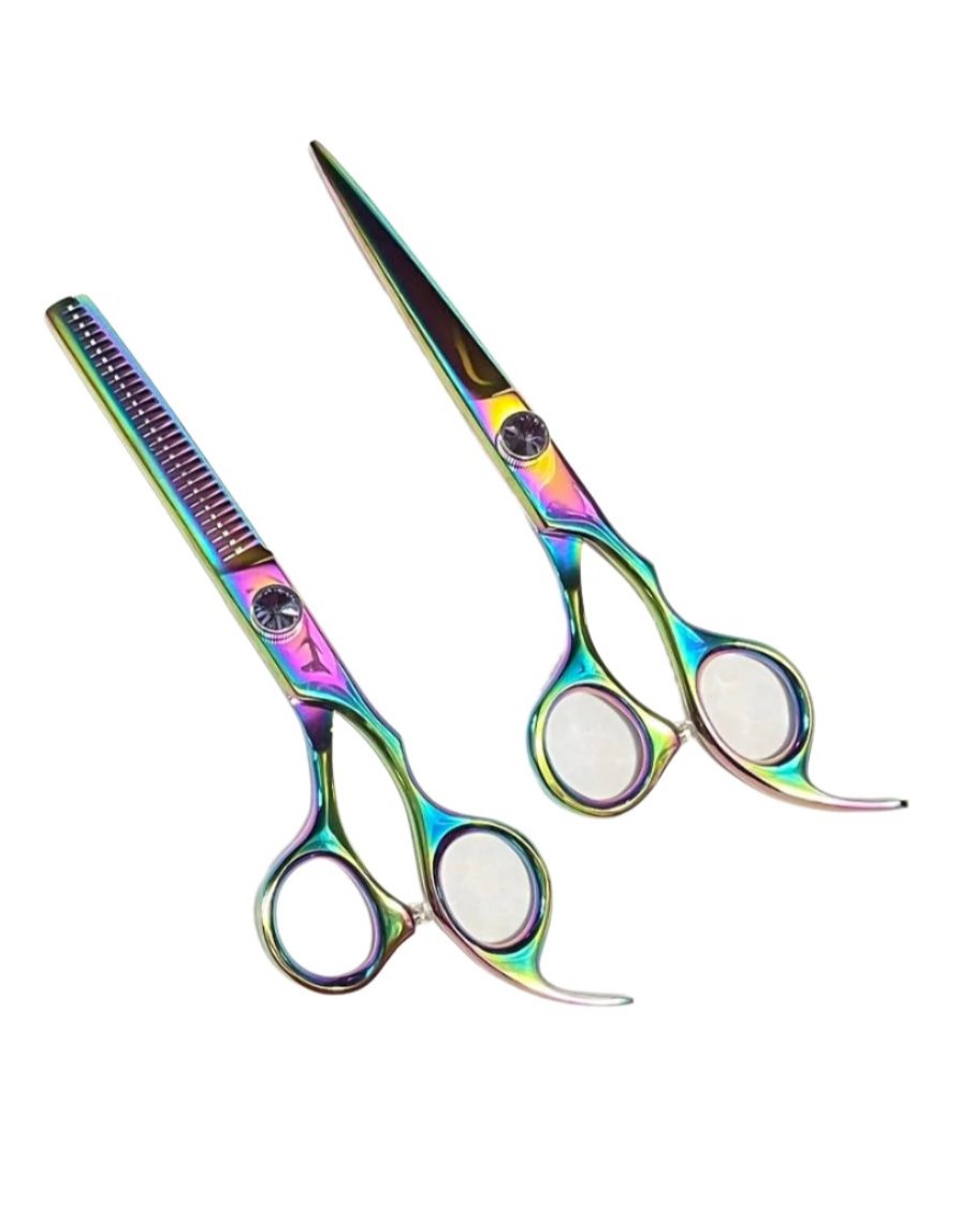 Professional Colorful Teeth Scissor - Hair Thinning Shears - Colorful Hair Cutting Scissor